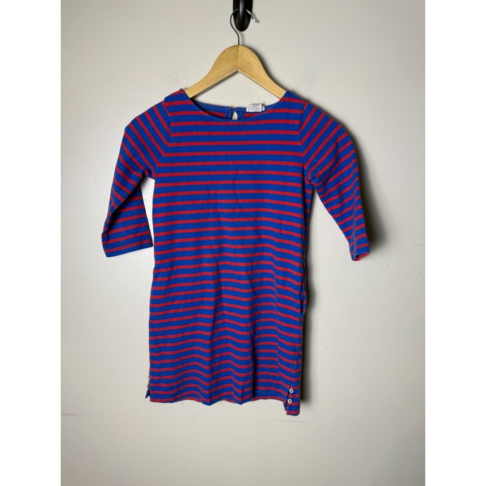 CREWCUTS by J.Crew Dress Youth Girls 8 Red Blue Striped Casual
